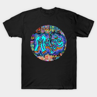 Music Spray Circle Pop art T-Shirt